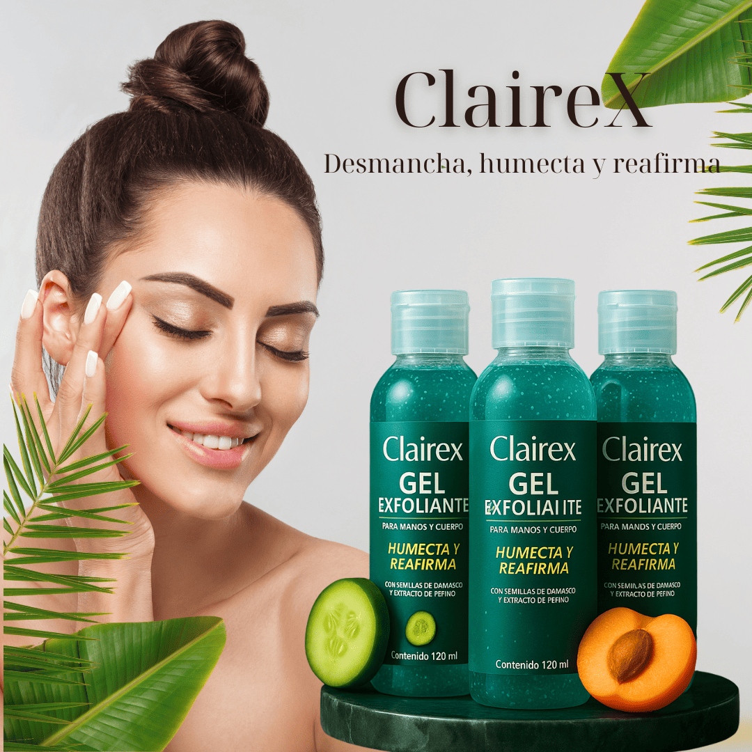 ClaireX - Gel exfoliante - PAGUE 1 LLEVE 3