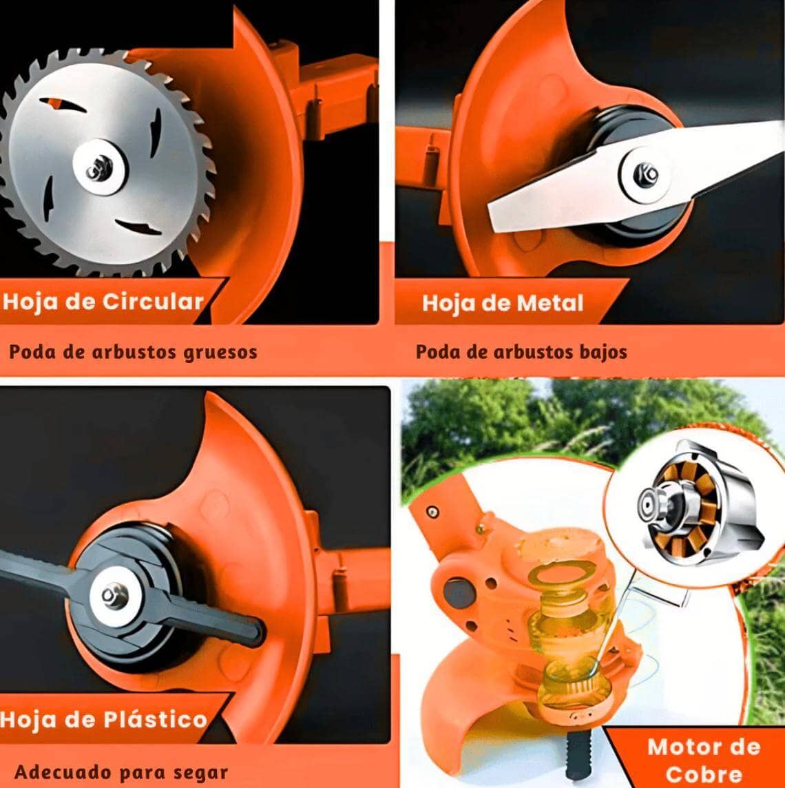 TerraForce | Guadaña Electrica + Regalos - ¡Transforma tu jardín en minutos!