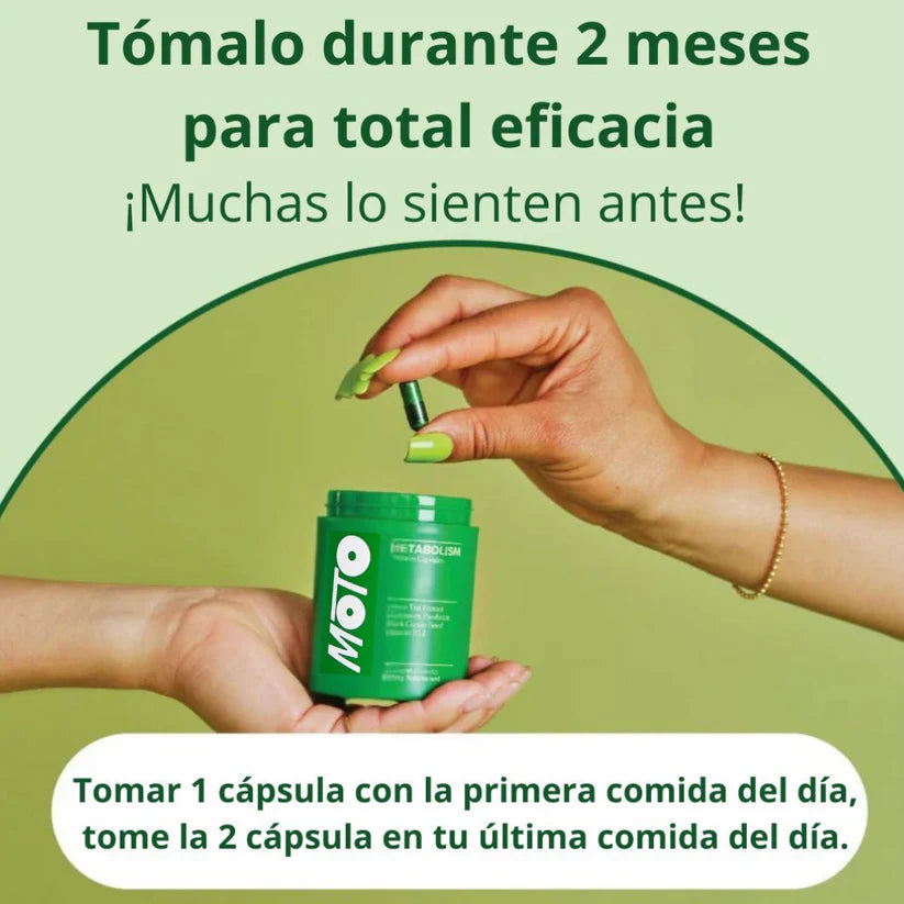 MOTO- Cápsulas que aceleran el metabolismo + GRATIS GUIA PERDIDA DE PESO RAPIDO