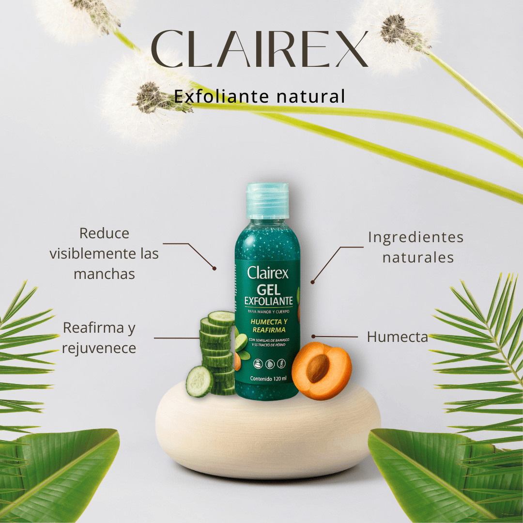 ClaireX - Gel exfoliante - PAGUE 1 LLEVE 3