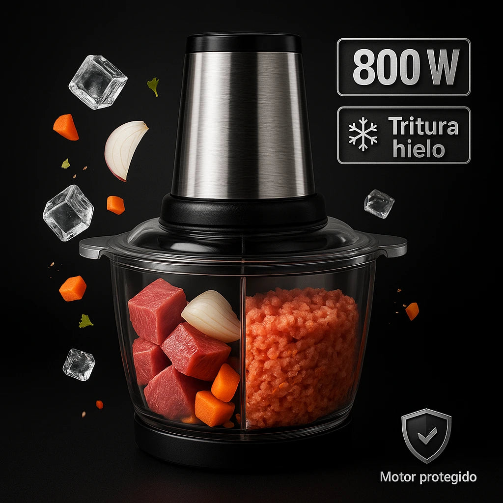 PicaFlash™ 8000 - Pica 1 kg de carne en 8s + Libro con recetas GRATIS