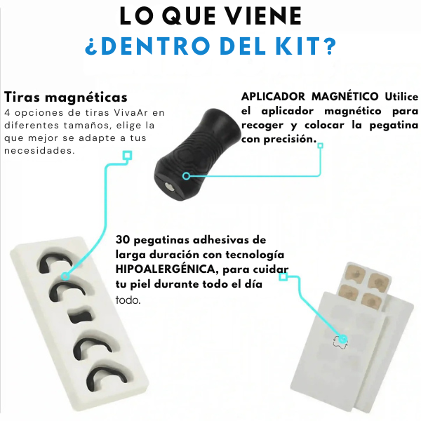 VivaAr - Dilatador Nasal Magnético - Compre 1 LLEVA 2