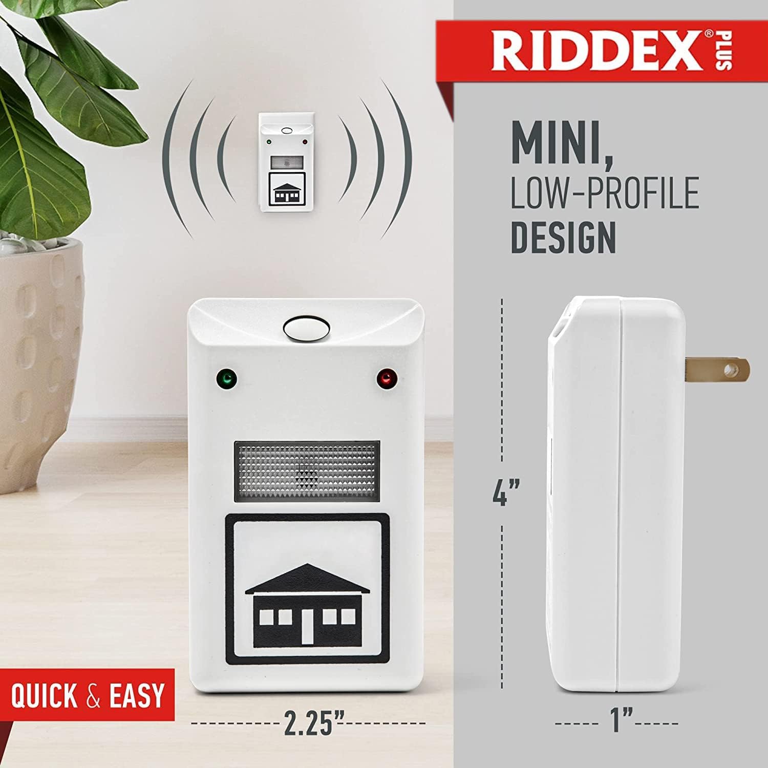 Repelente Ultrasónico Ridex 2.0 - COMPRA 1 LLEVA 2