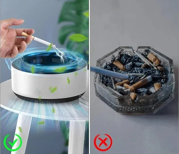 CleanAirAsh - Cenicero inteligente Antihumo 2 en 1