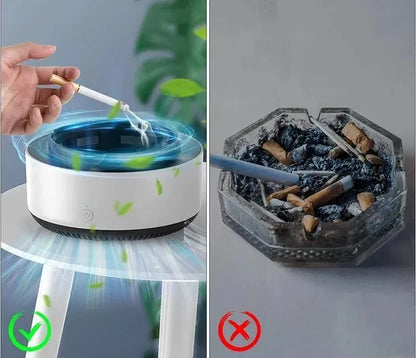 CleanAirAsh - Cenicero inteligente Antihumo 2 en 1