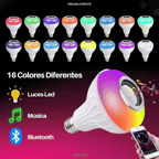 LumiSound - Bombillo Parlante LED Bluetooth ' Compre 1 LLEVE 2