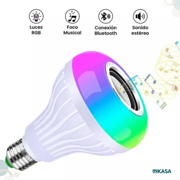 LumiSound - Bombillo Parlante LED Bluetooth ' Compre 1 LLEVE 2