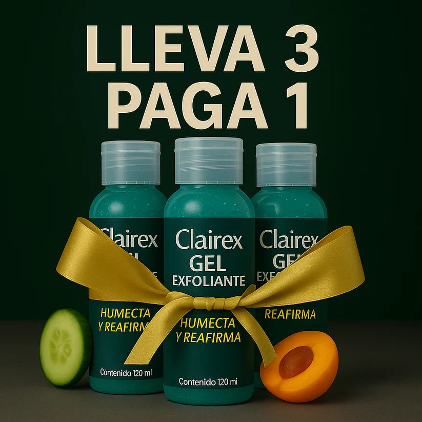 ClaireX - Gel exfoliante - PAGUE 1 LLEVE 3