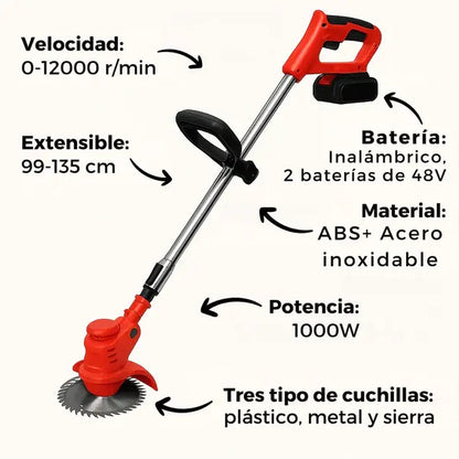 TerraForce | Guadaña Electrica + Regalos - ¡Transforma tu jardín en minutos!