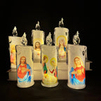 Luz de Fe – Pack de 4 Velas LED Religiosas