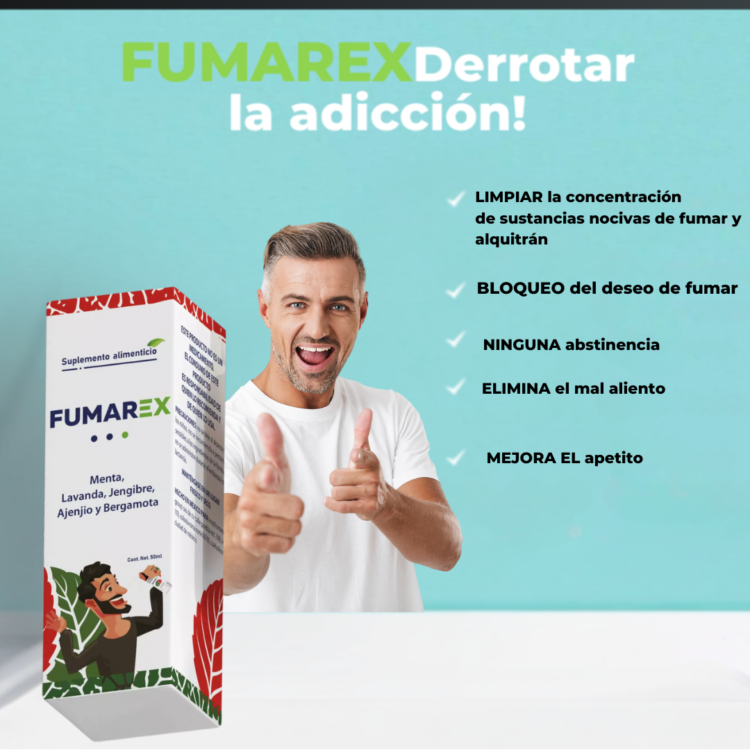 FUMAREX - Spray NATURAL para dejar de fumar - COMPRE 1 LLEVE 2