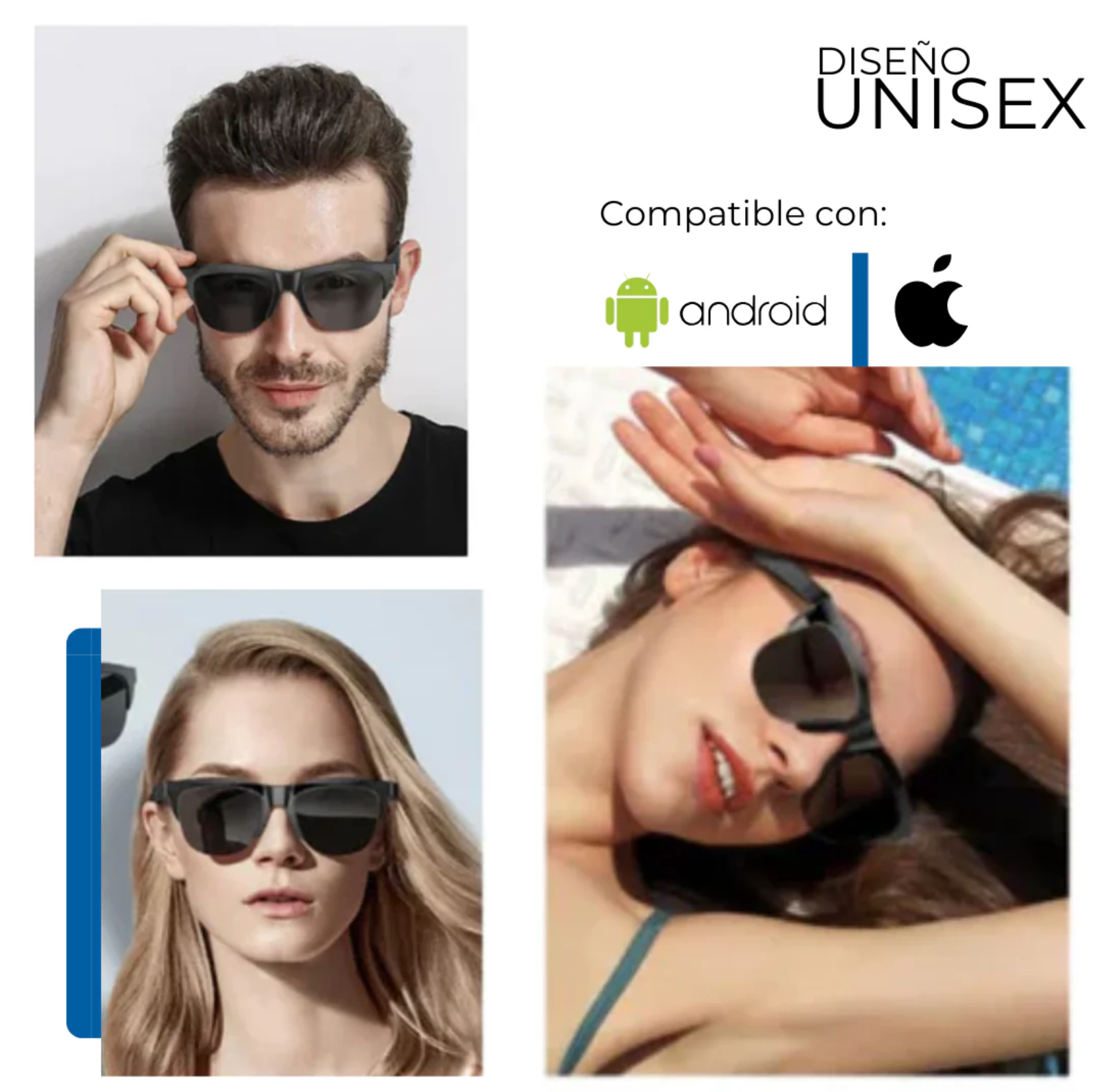 Gafas de Sol Smart Audio Bluetooth