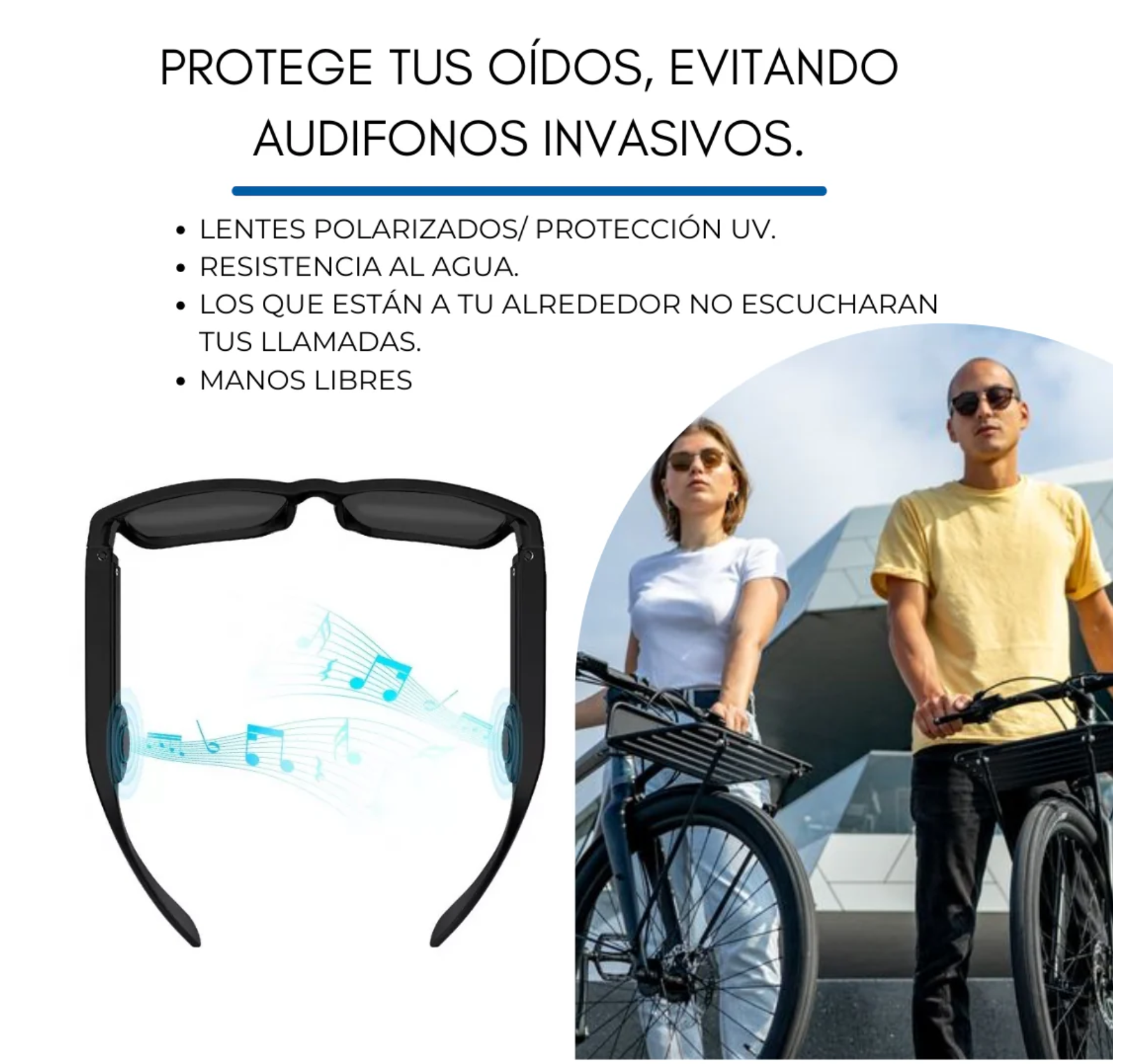 Gafas de Sol Smart Audio Bluetooth