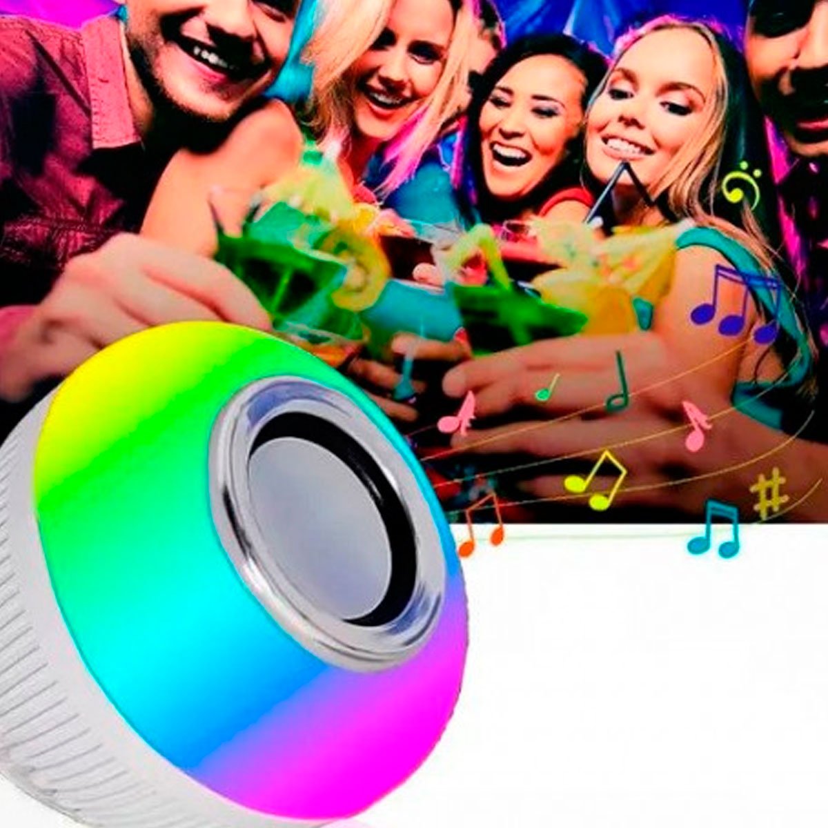 LumiSound - Bombillo Parlante LED Bluetooth ' Compre 1 LLEVE 2