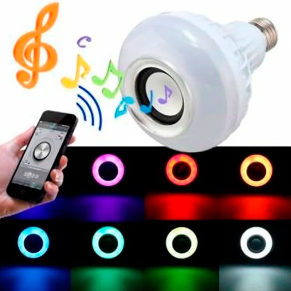 LumiSound - Bombillo Parlante LED Bluetooth ' Compre 1 LLEVE 2