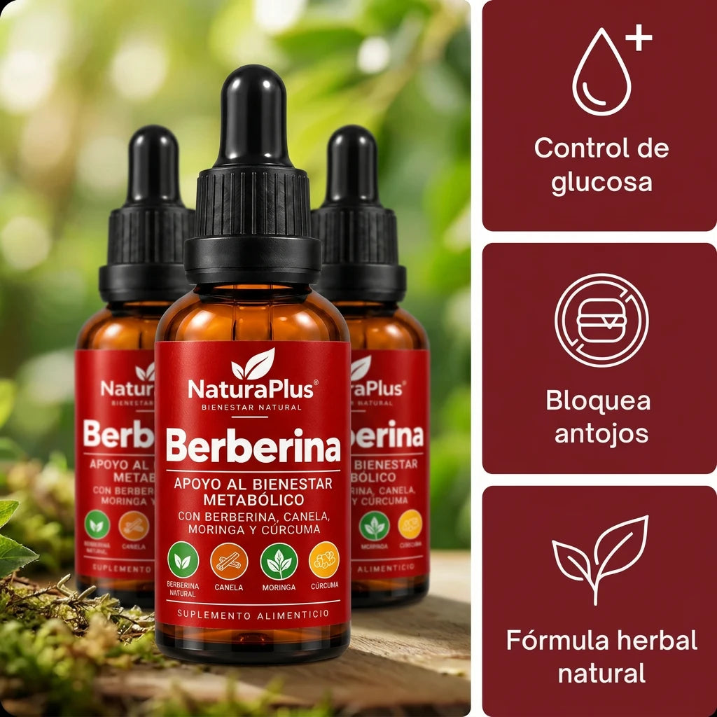 NaturaPlus Berberina —  El regulador de azúcar en sangre más potente de la naturaleza