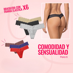 Compre 3  Lleve 6 - Tanga Franja  sin costura